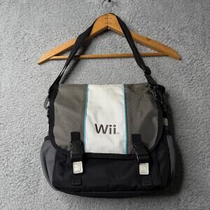 Official Nintendo Wii Travel Bag White Blue & Black Messenger Bag